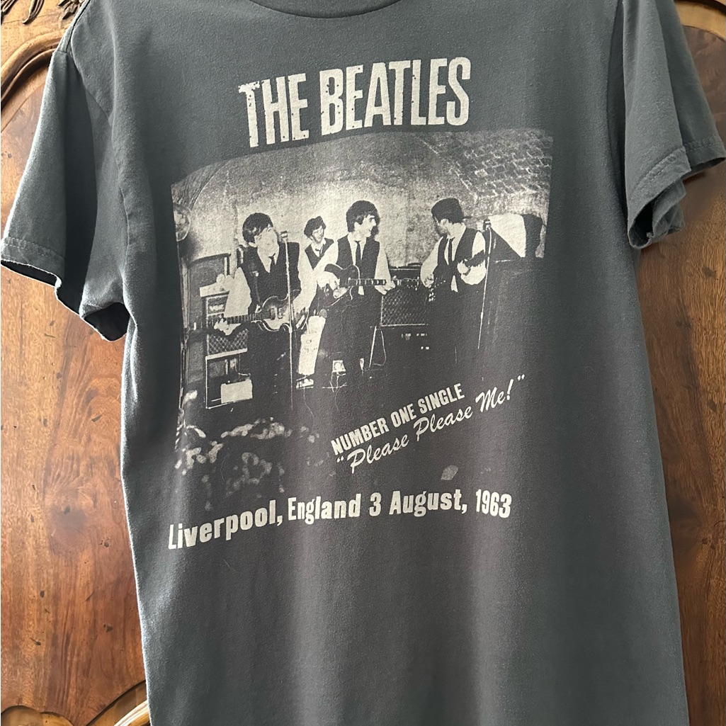 The Beatles Vintage Concert Tee  Gray